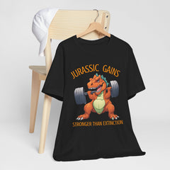 Jurassic Gains- Fitness T-shirt for Gym Workouts