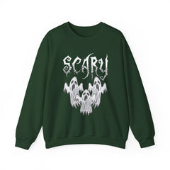 Scary Ghosts Unisex Crewneck Sweatshirt | Halloween Apparel, Spooky Sweatshirt, Ghost Theme, Gift for Halloween Lovers, Cozy Fall Fashion