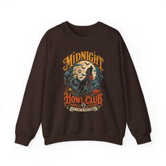 Midnight Howl Club Sweatshirt — Moonlit Wolves Graphic Crewneck