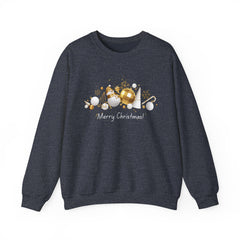 Festive Holiday Sweatshirt, Cozy Winter Apparel, Perfect Gift for Christmas, Tree Ornaments