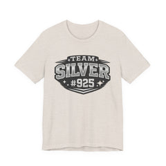 Team Silver #925 T‑Shirt — Vintage Sports Shield Tee - BP Jewelry