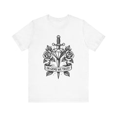 'In Gems We Trust' | Edgy Casual Wear, Gift for Rock Lovers, Men's & Women's Apparel, Perfect for Festivals