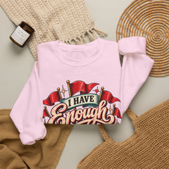 "I Have Enough Red Flags, Thanks" Vintage Banner Graphic Valentine Sweatshirt