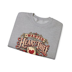 "Wanted: The Heart Thief" Vintage Valentine Graphic