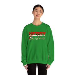 Christmas Crewneck Sweatshirt - Santa's Belt and Hat Design