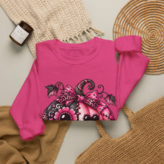 Pink Sugar Skull Pumpkin Sweatshirt ~ Halloween Vibes