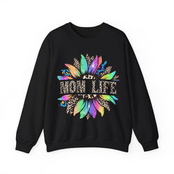 “Mom Life” Vintage Cool Life Flower Crewneck Sweatshirt
