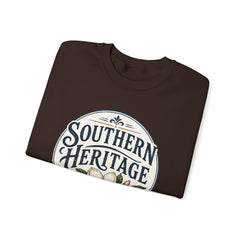Southern Heritage Crewneck Sweatshirt — Vintage Magnolia Graphic