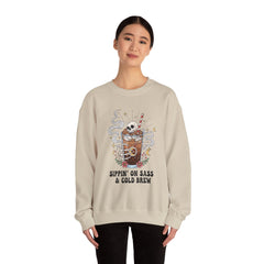 Sassy Coffee Sweatshirt - Cozy Unisex Crewneck, Halloween Fashion, Gift for Coffee Lovers, Fall Apparel, Cute Casual Style