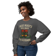 Festive Crewneck Comfort Colors Sweatshirt: Holiday Cheer, Christmas Gift, Cozy Wear, Funny Xmas Apparel,