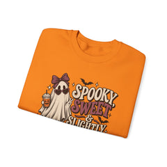 "Spooky Sweet Slightly Unhinged" Halloween Ghost Sweatshirt