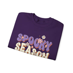 Spooky Season Crewneck Sweatshirt, Unisex Fall Apparel, Halloween Fashion, Cozy Sweatshirt, Autumn Gift Idea, Seasonal Clothing