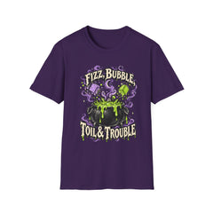 Fizz, Bubble Witch Tee — "Fizz, Bubble, Toil & Trouble" Halloween Graphic T-Shirt BP