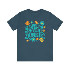 Jewelry Reveal Junkie Tee, Short Sleeve Shirt, Jewelry Lovers, Bella Canvas