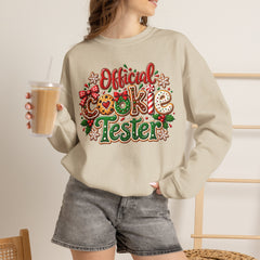 "Official Cookie Tester" Christmas Holiday Sweatshirt