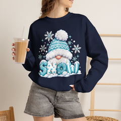 Winter Chill Sweatshirt - Cozy Unisex Crewneck with Snowy Design, Perfect for Holidays, Gifts, Snow Lovers, Warmth, Casual Style