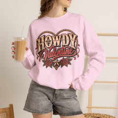 Howdy Valentine Crewneck Sweatshirt