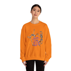 Yee Haw Skeletons Sweatshirt - Cozy Unisex Crewneck for Halloween, Fall Fashion, Casual Outfits, Gift for Cowpoke Enthusiasts, Western Style