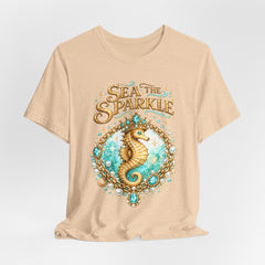Sea the Sparkle Seahorse T-Shirt — Nautical Mermaid Beach Tee