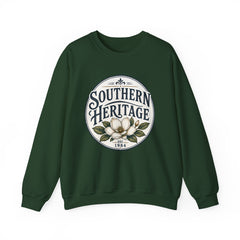 Southern Heritage Crewneck Sweatshirt — Vintage Magnolia Graphic
