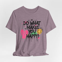 Do What Makes You Happy Tee | Unisex Jersey Short Sleeve Shirt, Positive Vibes Shirt, Gift for Friends, Uplifting Apparel, Casual [...]