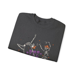 Yee Haw Skeletons Sweatshirt - Cozy Unisex Crewneck for Halloween, Fall Fashion, Casual Outfits, Gift for Cowpoke Enthusiasts, Western Style