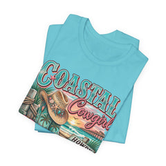 Coastal Cowgirl Tee — "Howdy Shore" Beach Western Graphic T-Shirt