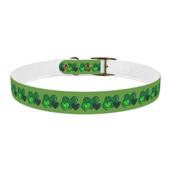 Copy of Dog Collar - Green Leprechaun Hats and Green Hearts Design