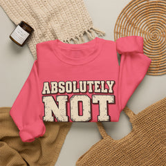 Fun Attitude Sweatshirt “Absolutely Not”