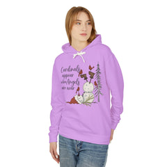 Inspirational Hoodie: Cardinals Appear When Angels Are Near - Comfort Colors