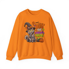 Halloween Cat 'What the Hex?' Crewneck Sweatshirt