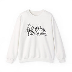 "Merry Christmas" Crewneck, Unisex Sweater, Winter Fashion, Festive Apparel, Holiday Gift, Christmas tree