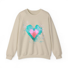 Watercolor Hearts - Valentine's Day Sweatshirt