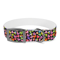 Dog Collar- Rainbow Hearts