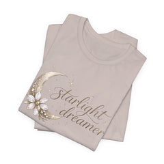 Starlight Dreamer Tee — Moon & Floral Graphic Shirt