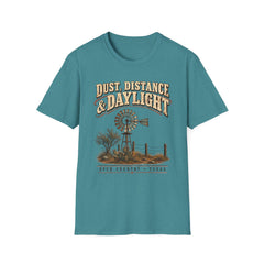 Dust, Distance & Daylight T-Shirt — Vintage Windmill Graphic Tee for Outdoor Lovers- Southern Heritage