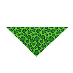 St. Patrick's Day Pet Bandana - Green Leopard Print