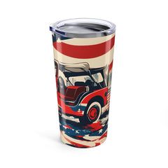 Tumbler 20oz - Military Vehicle- inspired by 1940s and Pop Art