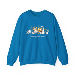 Festive Holiday Sweatshirt, Cozy Winter Apparel, Perfect Gift for Christmas, Tree Ornaments