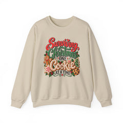 "Surviving Christmas One Cookie at a Time" Cozy Holiday Christmas Crewneck
