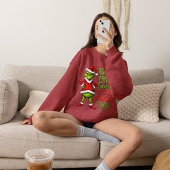 Rock - Paper - Scissors - Throat Punch- Dr. Seuss Grinch Christmas Sweatshirt