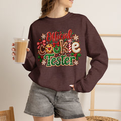 "Official Cookie Tester" Christmas Holiday Sweatshirt