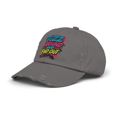 Fizz Around and Find Out Unisex Distressed Cap, Casual Hat, Trendy Headwear, Fizz Jewelry Reveals