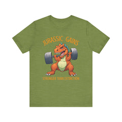 Jurassic Gains- Fitness T-shirt for Gym Workouts