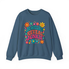 Jewelry Reveal Junkie Sweatshirt by Gildan, Cozy Unisex Crewneck, Gift for Jewelry Lovers