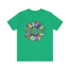 Sunflower Leopard Mom Tee