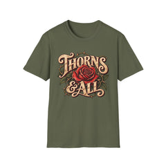 Thorns & All Rose Graphic T-Shirt - Love - Valentine