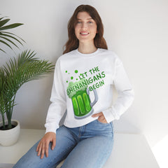 St. Patrick's Day Unisex Crewneck Sweatshirt - Let the Shenanigans Begin