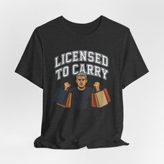 Funny Marriage License Unisex Te, License to carry