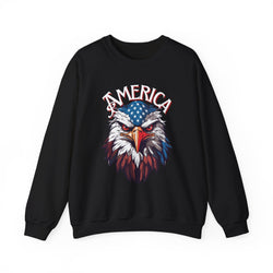 AMERICA - Bald Eagle- Unisex Heavy Blend™ Crewneck Sweatshirt